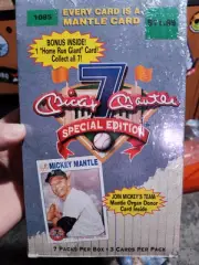 Mickey Mantle 7 Special Edition Factory Sealed Box of 7 Packs 3 Cards per Pack