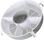 Cabilock Drain Basket Vegetable Platter Tray Grey Laundry Hamper Double Laundry Basket Kitchen Filter Colander Bowl Basket for Fruit omatome Plastic Baskets Home Basket Drying Tray Snack