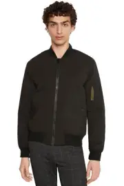 Ps Paul Smith Mens Sherpa Lined Bomber Jacket Small Black - NWT $375