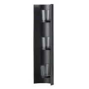 Amalfi Kos Tealight Wall Sconce Black 17x10.5x58.5cm