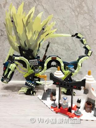 二手 樂高 LEGO 旋風忍者 Ninjago 70736 摩洛龍的攻擊 飛龍 幽靈龍