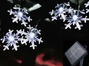 Solar Christmas String Lights 8 Modes Solar Waterproof Fairy String Lights fo...