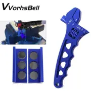 Billet Aluminum Spanner Wrench w/Vise Jaw Insert for Hose End Fitting Adjustable