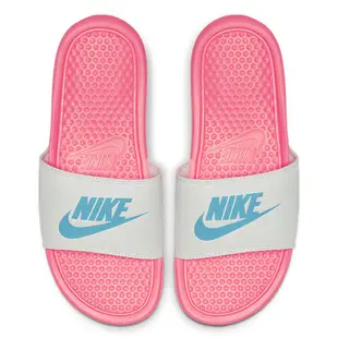 NIKE BENASSI JDI 女鞋 拖鞋 休閒 粉 白【運動世界】343881-616