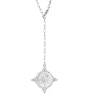 Sphera Milano Silver CZ Lariat Necklace
