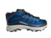 Merrell Men Moab Speed Mid GTX Navy Marine Walking Hiking Shoes GORE-TEX 10.5