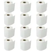 12 Rolls 500 Labels 4X3 Direct Thermal for Zebra LP 2442 LP 2844 Eltron ZP450