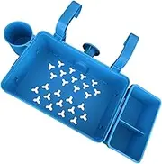 Pool Shelf, Swimming Pool Side Basket, Rust-Proof Rack With Ventilation Holes for Organizing Toys Kids Play Area Camping Garage Beach Porch Boat Backyard RV Basement