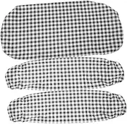 Outdoor Picnic Table Cover Elastic Fitted Bench Cover Set 30x72 Inches Flannel Pvc for Camping Home