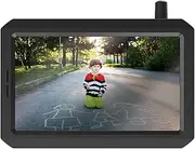 Parkmate 5.0” Solar Wireless Monitor & Reverse Camera Pack - Built-in 2800 mAH Battery - 5 mins DIY Installation - Waterproof Car Camera with Parking Gridlines - Suitable for Cars, Trucks and More