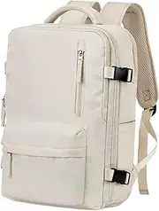[Oshhni] Double Shoulder Bag Casual Backpack with Shoe Compartment Lightweight Travel Bag Short Trip Bag for Rucksack Women Men Adults