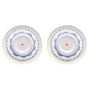 2PK Porto Fiesta Porcelain Round Chip & Dip Dish Plate Serveware 31cm