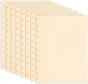 uxcell 4 Pair Discbound Notebook Cover, 8.74" x 11.26" Letter Size PP Disc Planner Cover for Arc Notebook Happy Planner Office Product, Beige