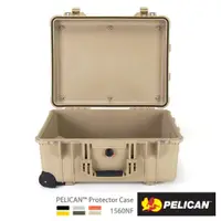 在飛比找CS EMART優惠-【PELICAN】1560NF 輪座拉桿氣密箱 空箱 沙漠黃