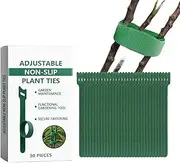Soft Plant Ties - 30X Plant Twist Tie | Anti-Slip Fasteners, Adjustable Tying Tools for Flower Tomato Indoor Outdoor