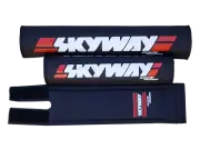 SKYWAY Bar Pads Retro Old School BMX Bike Frame 3 Pad Set Black/White Genuine