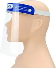 Safety Face Shield,5Pcs Reusable Full Face Transparent Breathable Visor Windproof Dustproof Hat Shield,Anti-saliva,Include 10Pcs Disposable Gloves and 10Pcs Mask