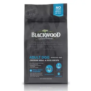 【BLACKWOOD 柏萊富】特調成犬活力配方-30磅(雞肉+糙米 狗飼料 狗乾糧)