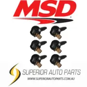 MSD Ignition Coil - Ford EcoBoost-3.5L V6-3-Pin Connector-Black-6Pack 825763