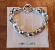 NEW $348 Sundance 8" Silver Link Bracelet - Incl. Gift Box