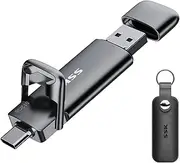 SSK 512GB USB C Drive Up to 550MB/s, Fast USB Stick Dual Drive Type-c +USB A USB3.2 Gen2 Solid State Drive, External SSD USB Memory Stick for Android Phone Laptop Tablet Mac Business Travel Essential