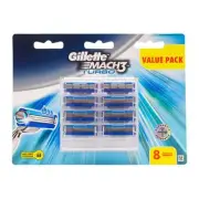 Gillette Mach3 Turbo Razor Cartridges – 8 Pack