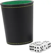 FELTECHELECTR Dice Set Bar Dice Holder Smooth Surface Large Capacity for Ktv Home Games