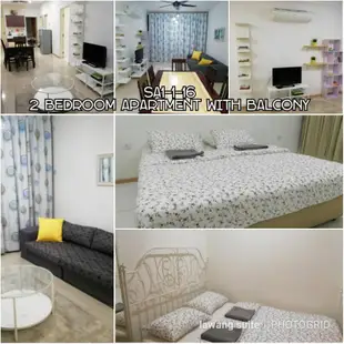 莎阿南市中心的2臥室公寓 - 93平方公尺/2間專用衛浴Lawang Suite