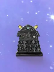 Doctor Who Black Dalek Sec Leader Chibi Metal Enamel Pin Badge