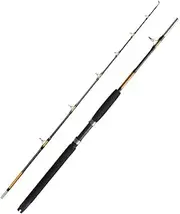 2 Sections Saltwater Offshore Heavy Straight Butt Trolling Rod Conventional Boat Fishing Pole Big Game Spinning Fishing Rod