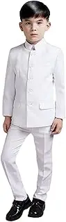 [Kromoc] Boys' Suit Stand Collar Single Breasted Button Jacket + Trousers Tuxedos Formal Cosplay Party