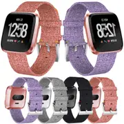Replacement Canvas Watch Strap compatible with the Fitbit Versa, Versa Lite & Versa 2