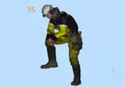 Resin 1/64 Diorama Worker Series Scene Miniature Paint Figure Toy Resting Worker