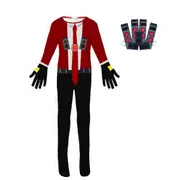 Skibidi Toilet Cosplay Red Titan Speaker Suit Man Kids Costume Halloween Xmas Gift