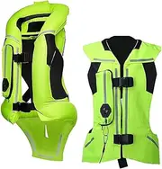 Motorbike Protective Airbag Vest, Motocross Protective Equipment Professional Airbag System 0.1 Second Trigger Airbag Jacket, Protects Back,A-XL