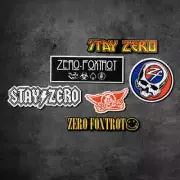 Zero Foxtrot band slaps sticker combo NEW!