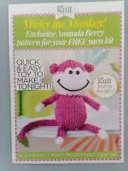Micky the Monkey to make - Amanda Berry - Let's Knit Magazine Supplement