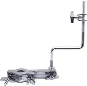 TUOREN Cowbell Clamp Percussion Mounting Bracket with Z Arm Holder for Drum Set Accessory Chrome