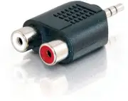 Alogic 3.5mm Stereo Audio to 2x RCA Stereo Adapter (1) Male... [3.5M-2RCAF-ADP]