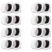 Acoustic Audio R191 Flush Mount In Ceiling Speakers Home Theater 8 Pair Pack
