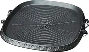 AIROKA Korean BBQ Non-Stick Square Grill Pan with Natural Material 6 Layer Coating Easy Grease Draining 11.8 Inch Gas Range Grilling Pan for Both Home & Outdoor