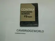Contax RTS II Focusing Screen FS-6 FS 6 in original factory box NEW old stock