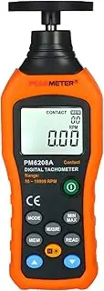 YaSao Digital Tachometer Handheld Contact Motor Tachometer LCD Speedometer Tach RPM Meter Contact-Type Digital Tachometer Wide Measuring Rang 50～19999rpm