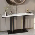 Italian Style Entry Marble Console Table Living Room Side AccentTable fr Storage