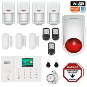 Pet Immune Friendly Wifi Wireless Home security DIY Burglar House Alarm System