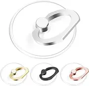 Phone Ring Holder, Oiltomn Transparent Universal Finger Stand Kickstand Cell Phone Ring Grip Holder Compatible with iPhone Samsung Smartphones 【Multicolor 4 Pack】