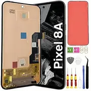 Original AMOLED Pixel 8A Screen Replacement for Google Pixel 8A LCD Screen Pantalla Touch Digitizer Display with Tool Kit GKV4X, G6GPR, G8HHN, G576D