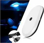 povtii Car Interior Ceiling Roof Light, 3 Color Auto Dome Light Reading Light, Wireless USB Rechargeable Dome Lamp for Vehicle RV Camping Bedroom, Universal Car Accessories
