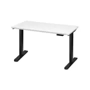 Oikiture Electric Standing Desk Single Motor 1.5m White Tabletop