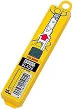 TAJIMA SOLID Endura-Blade 10 Pack - 3/4" (18 mm) Non-Segmented Scraper Blades with Premium Tempered Steel & Blade Dispenser - LCB-50S